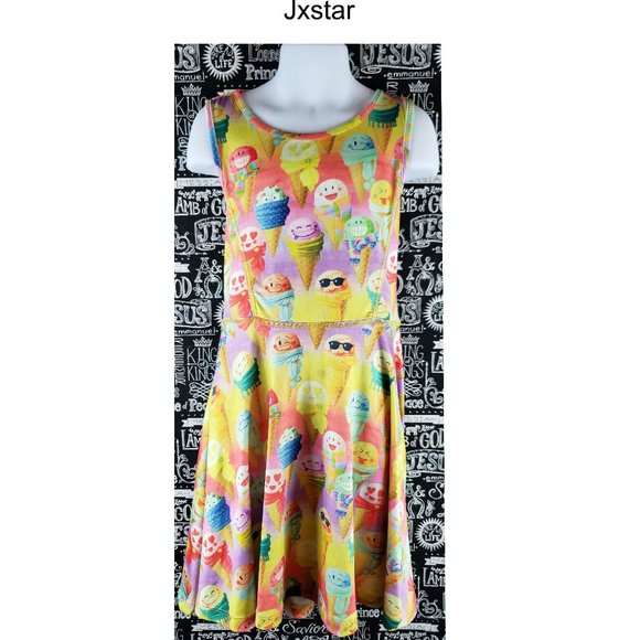 Jxstar Ice Cream Cone Dress Sz 130 (6-7YRS) - Picture 1 of 8